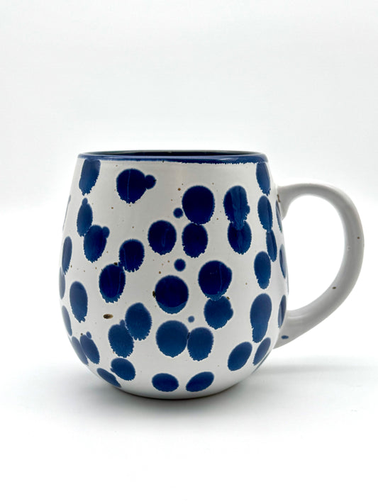 Tasse "Punkte" blau