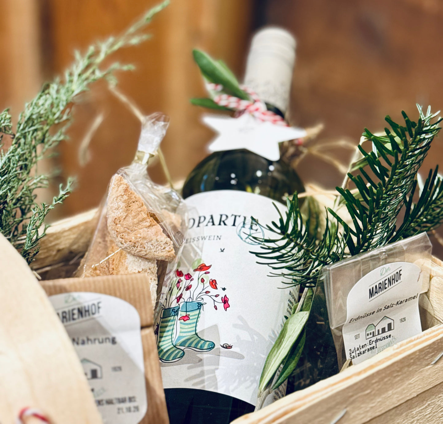 Präsentkorb Land-Deko