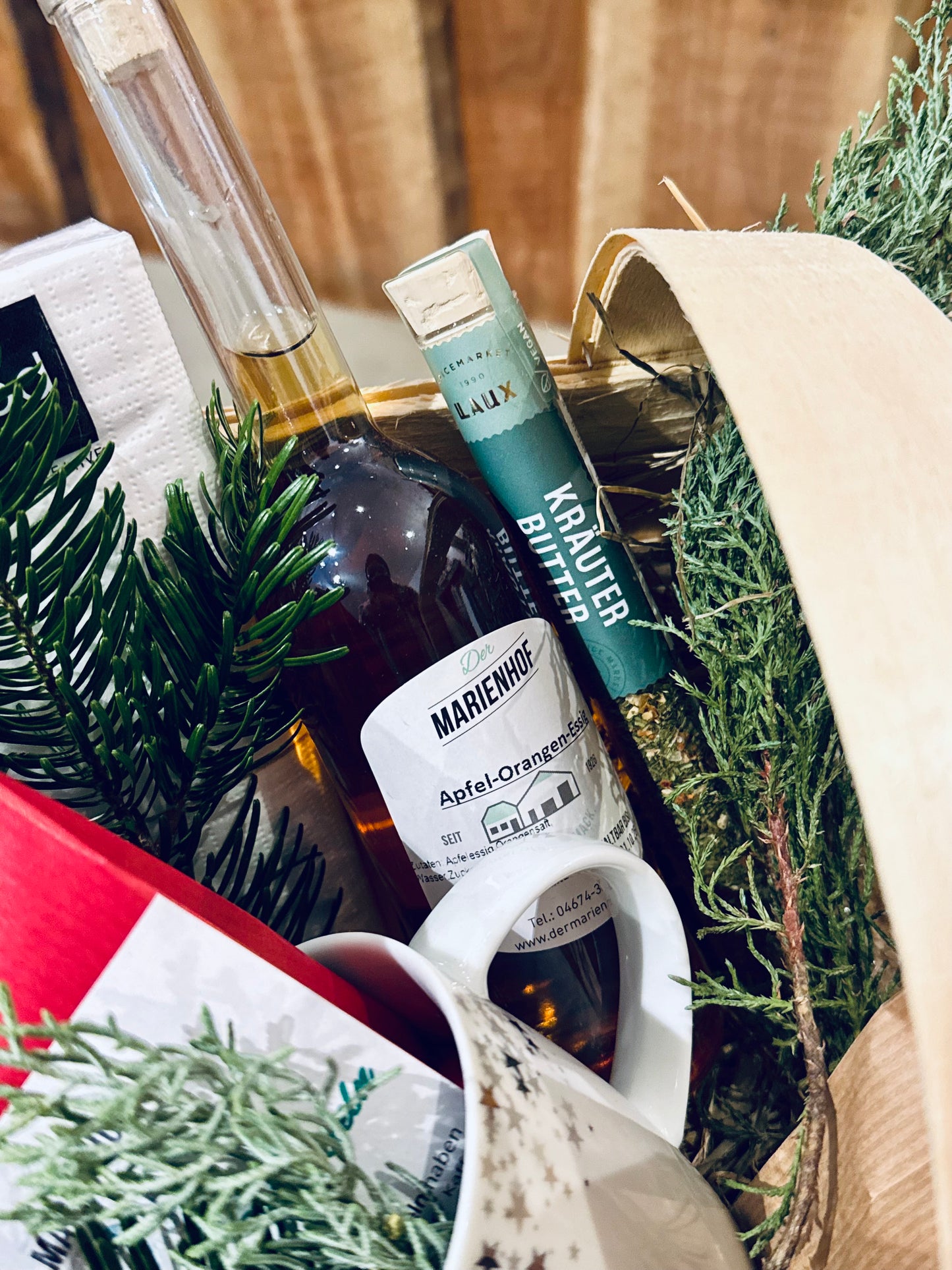 Präsentkorb Land-Deko