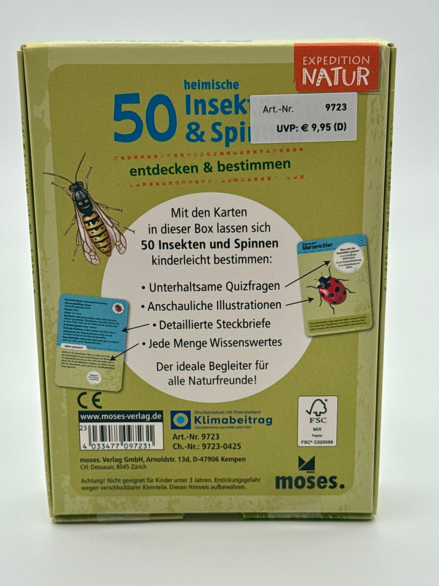 Spiel "50 heimische Insekten und Spinnen entdecken und bestimmen"