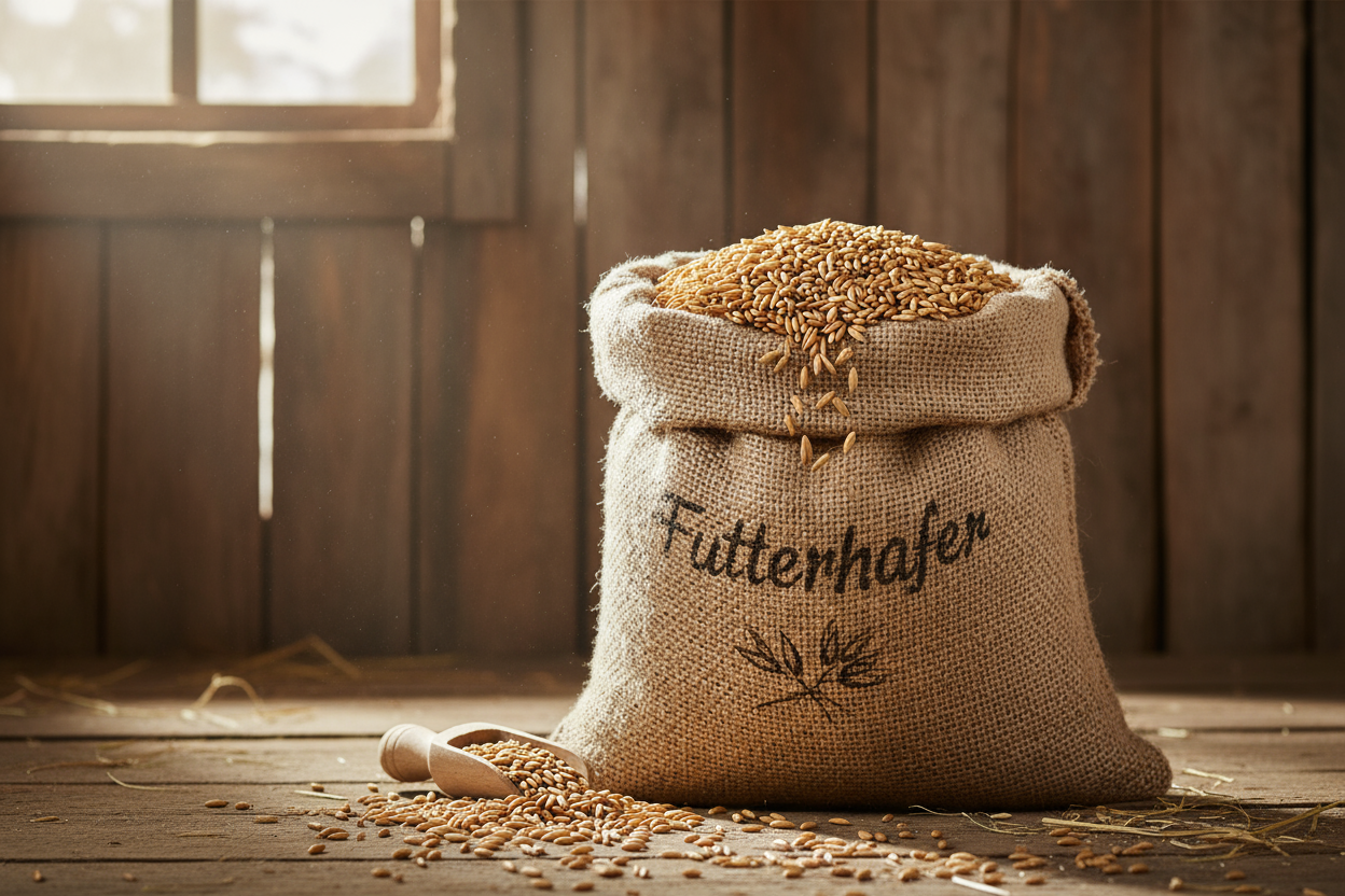 Sack mit Futterhafer